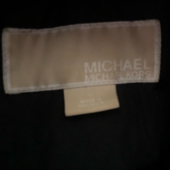 Black Michael Kors Puffer Coat with Faux Fur Collar - Picture 2 of 4